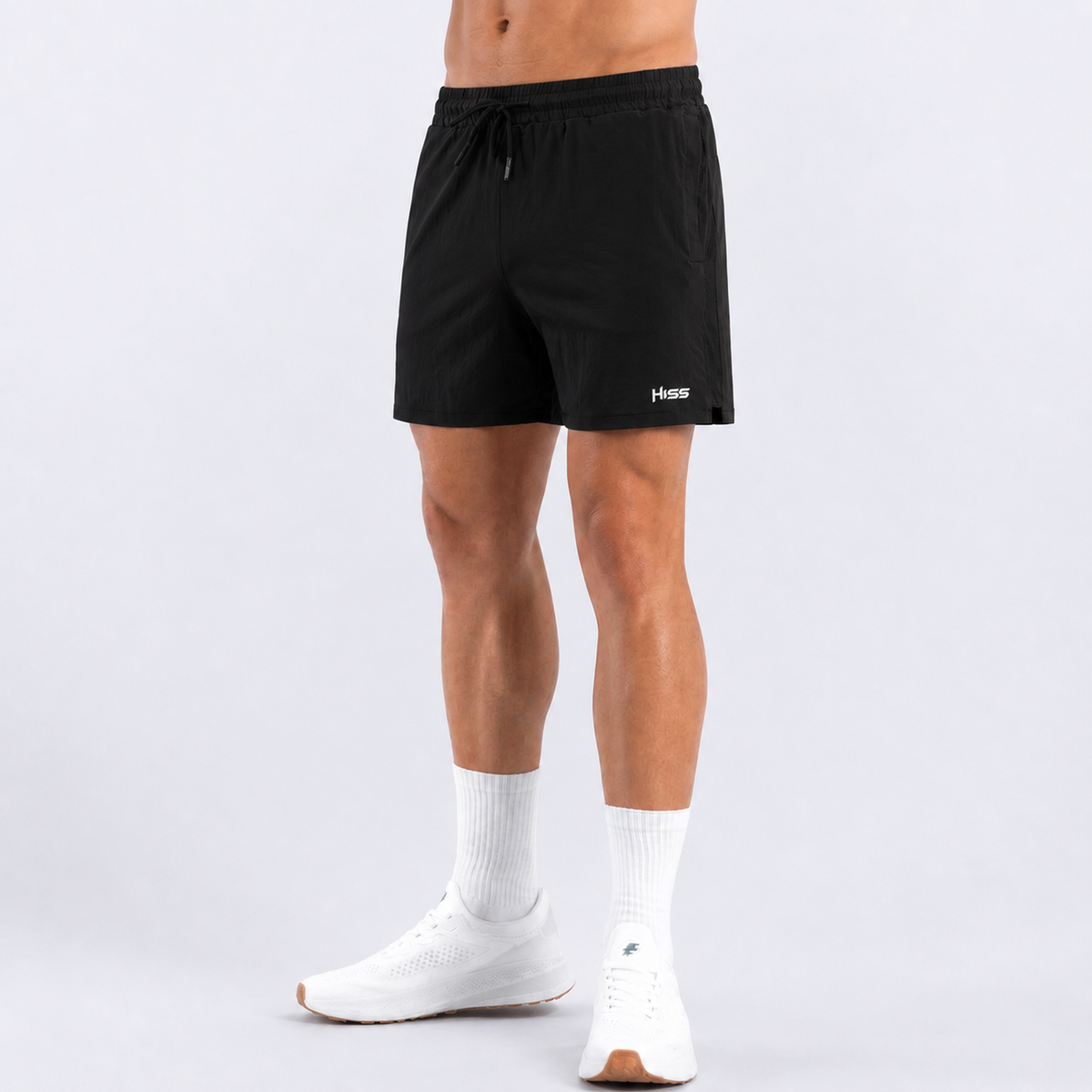 HISS Men's Short in Black — front view
