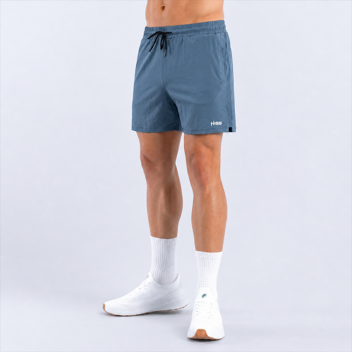 HISS Men's Short in Dark Blues — front view