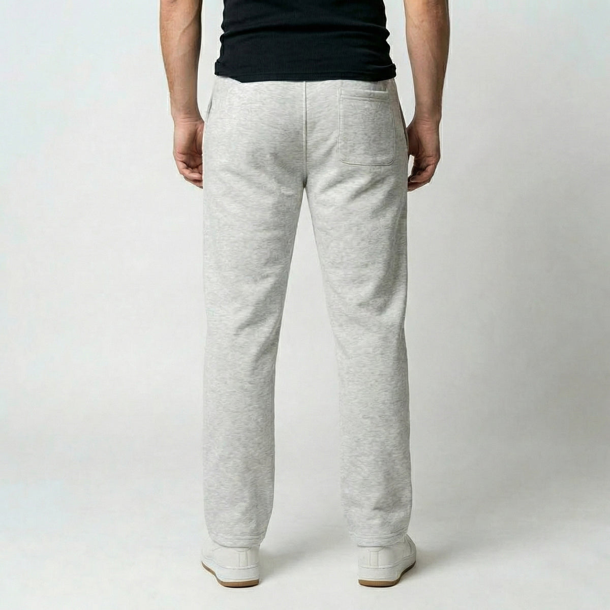HISS Men's Pant in Flower Gray — back view