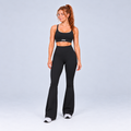 HISS Breathable Flare Pant in Black — front view