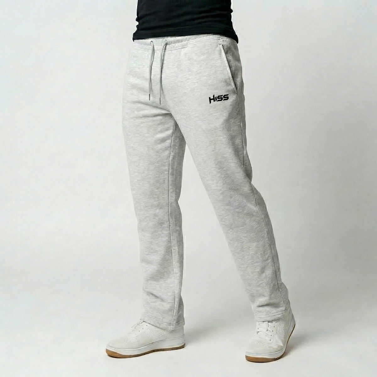HISS Men's Pant in Flower Gray — front view